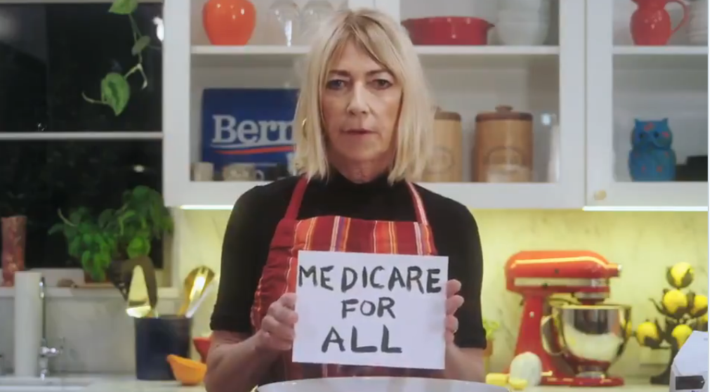 kim gordon cucina per bernie sanders primari democratiche sonic youth