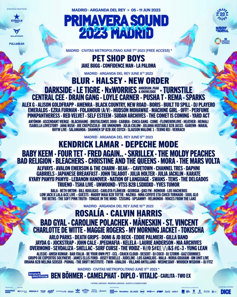 Primavera Sound Madrid 2023 Lineup