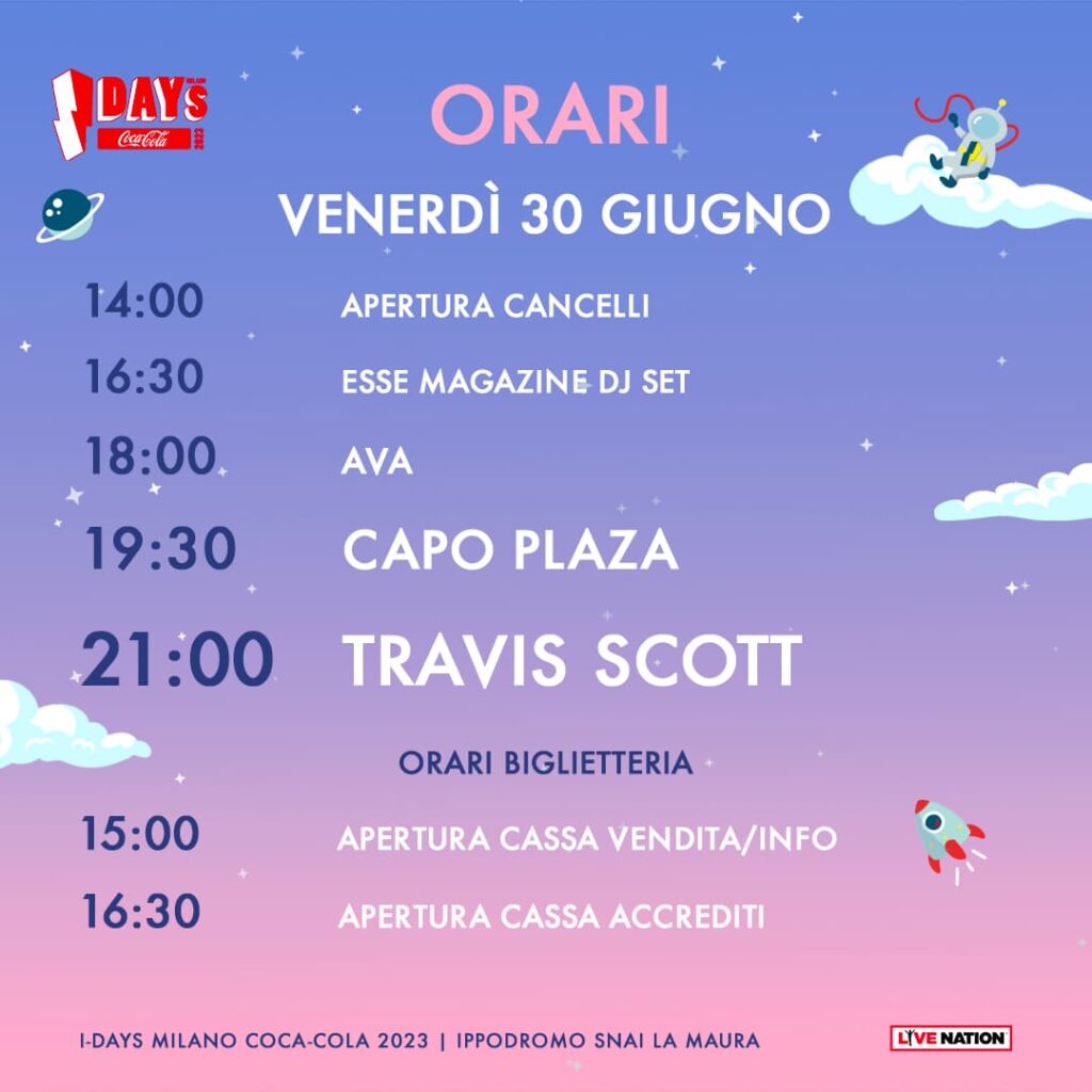 Idays Travis Scott 2023