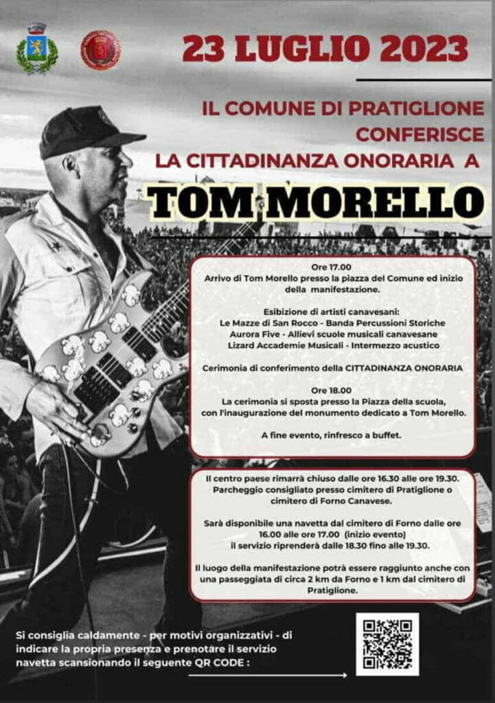 Pratiglione Locandina Tom Morello