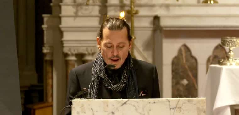 Johnny Depp shane macgowan funerale
