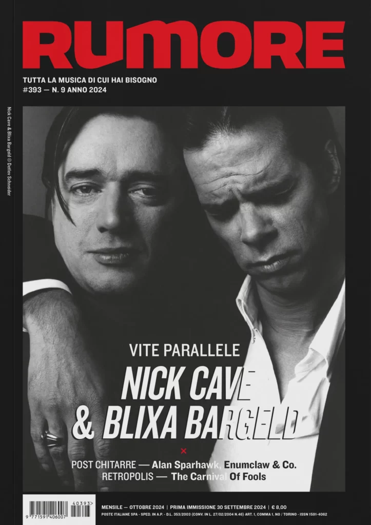 RUMORE 393 COVER nick cave blixa bargeld
