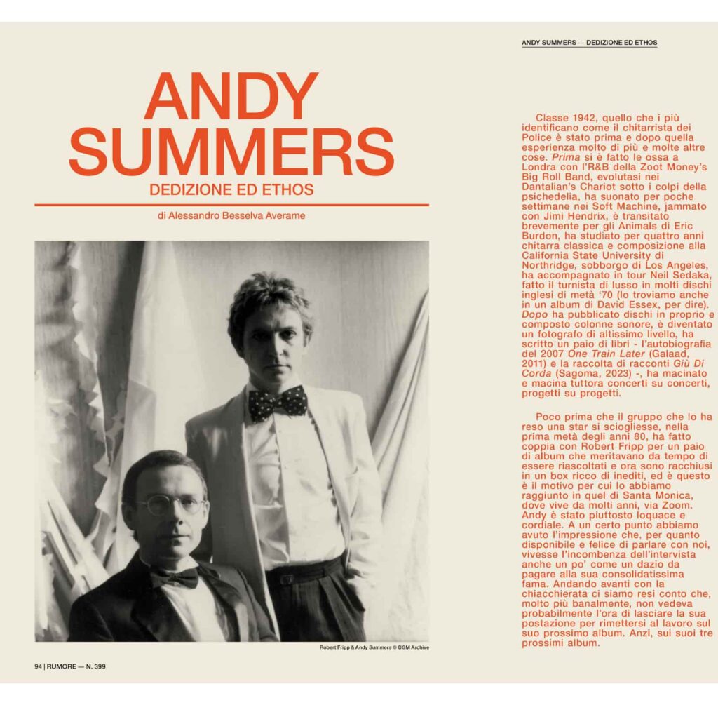 Andy Summer 399 Rumore