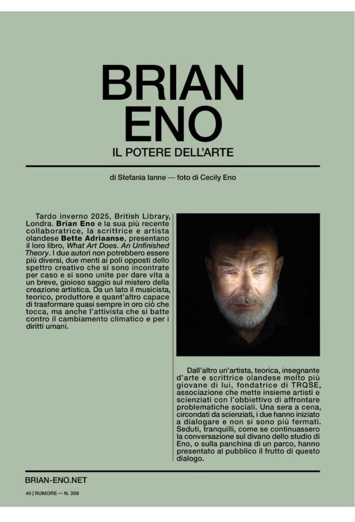 Brian Eno 399 Rumore