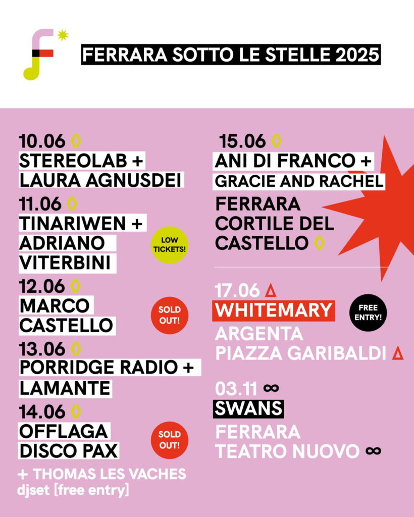 Ferrara Sotto Le Stelle 2025