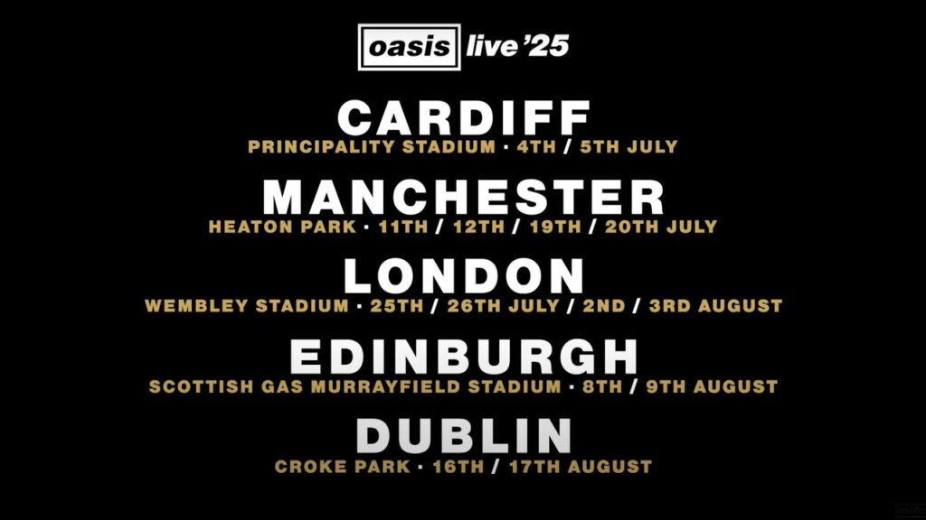 Tour Oasis 2025